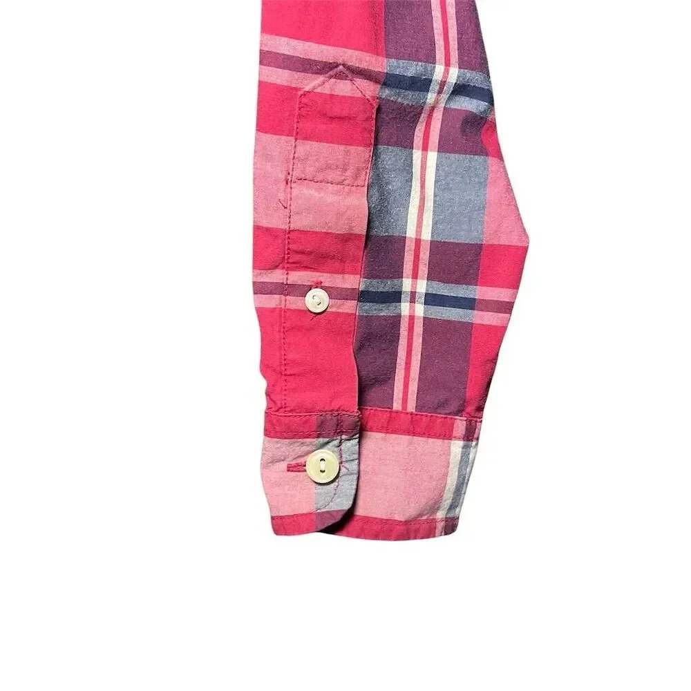 Lauren Ralph Lauren Women's Plaid Button-Up Shirt Small Petites Multicolor - Picture 7 of 7
